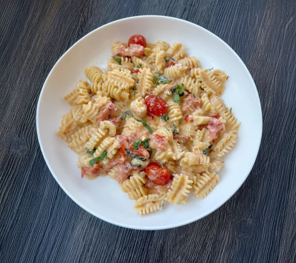 Creamy Boursin Cheese Pasta with Tomatoes cover