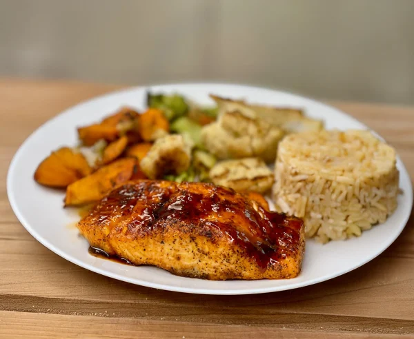 Salmon Veggie Rice Bowl cover