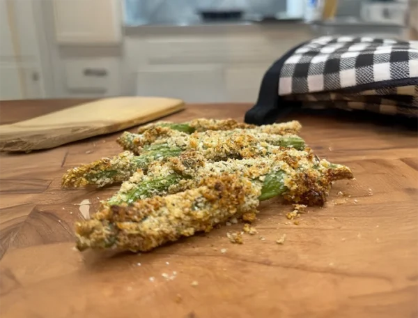 Crispy Baked Green Bean Fries with High-Protein Ranch cover