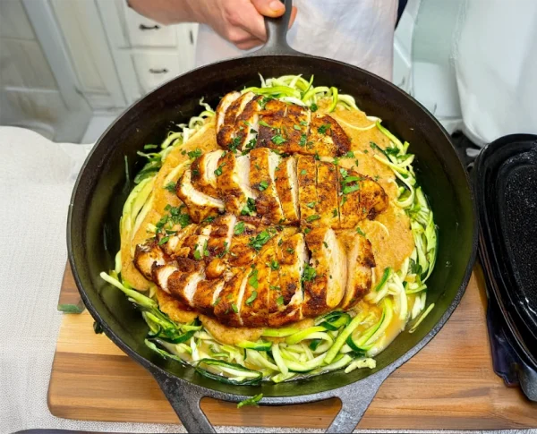 Chicken Zucchini Pasta Meal Prep cover