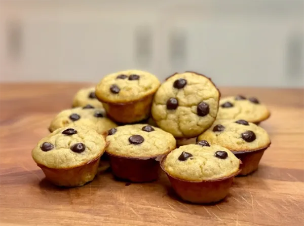 High Protein Low Cal Banana Bread Mini Muffins cover