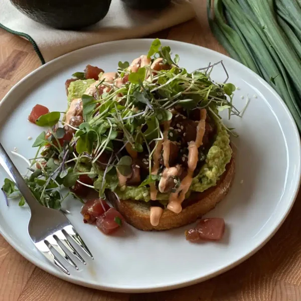 Avocado Tuna Poke Toast cover