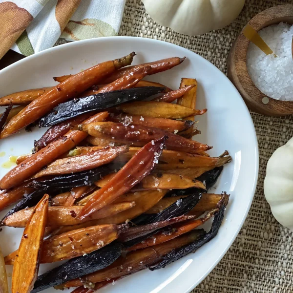 Maple-Glazed Rainbow Carrots cover