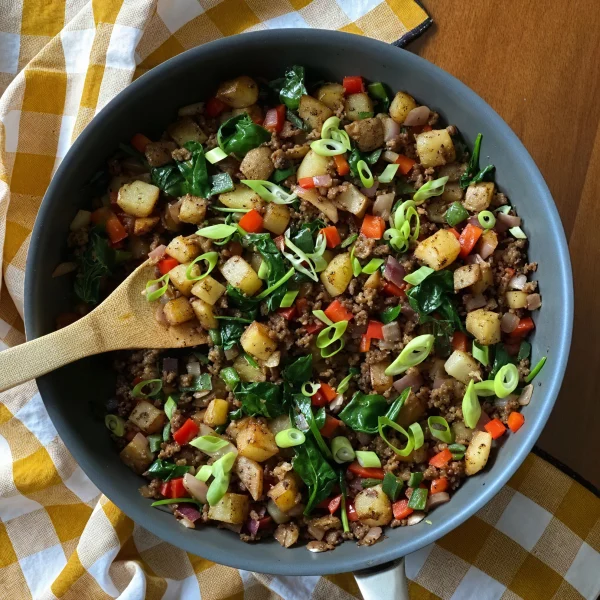 Plant-Based “Beef” & Potato Skillet cover