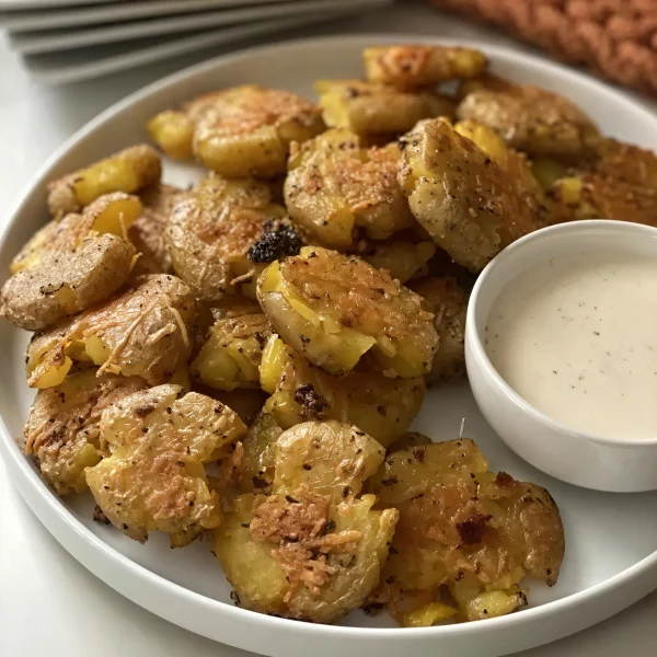Rosemary Garlic Smashed Potatoes cover