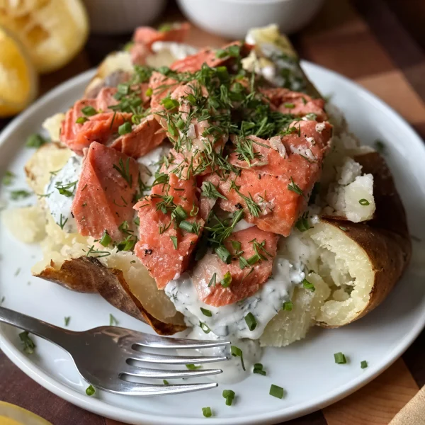 Salmon Stuffed Baked Potato cover