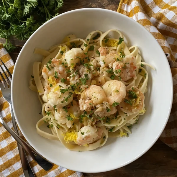 Super Simple Lemon Garlic Shrimp cover