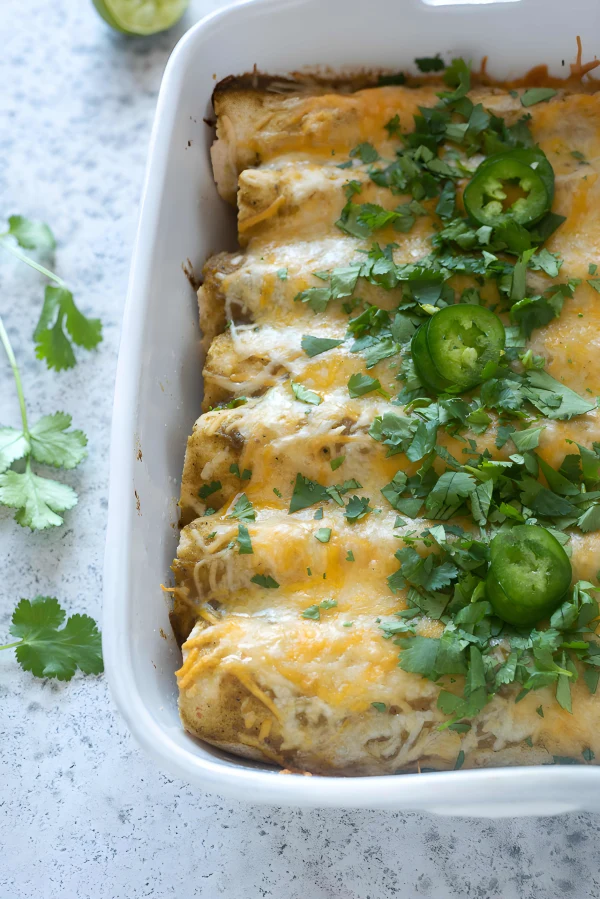 Green Enchiladas with Ground Turkey cover
