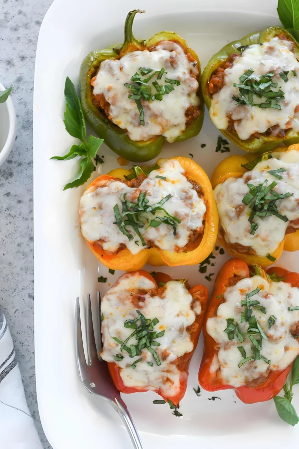 Italian Stuffed Peppers Recipe cover