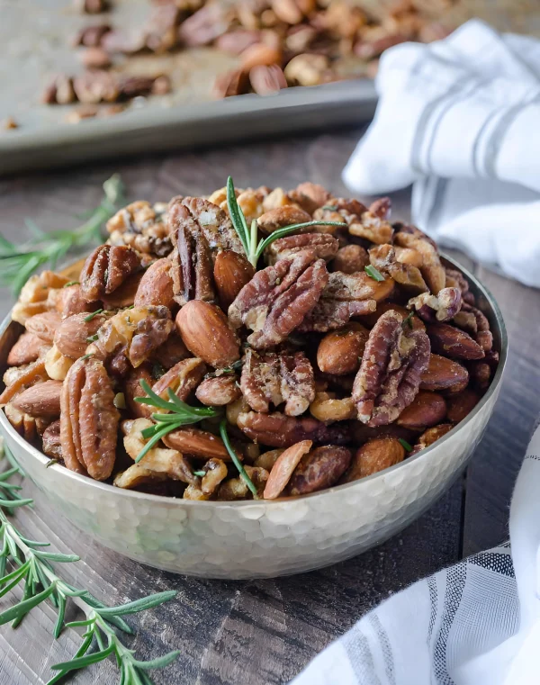 Maple Rosemary Roasted Nuts cover