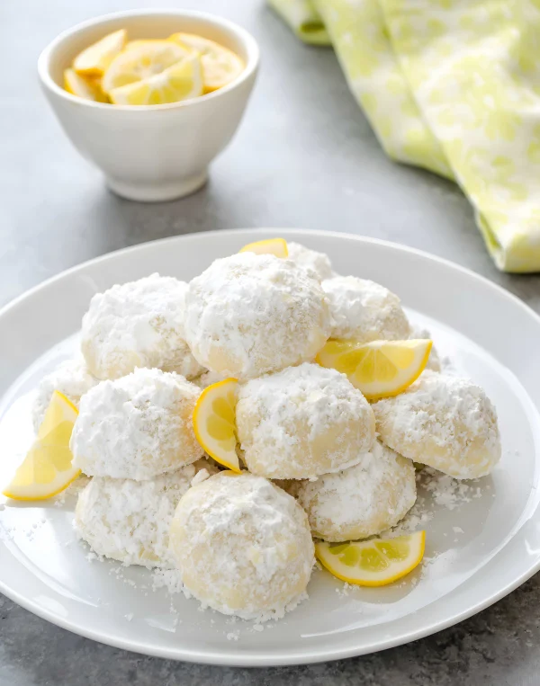 Meyer Lemon Greek Butter Cookies (Kourabiedes) cover