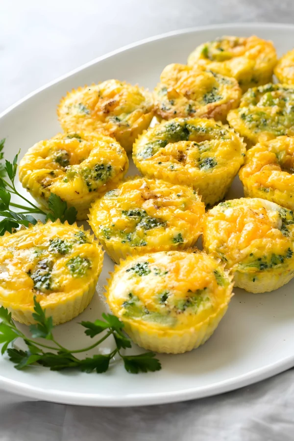 Mini Crustless Broccoli Quiche cover