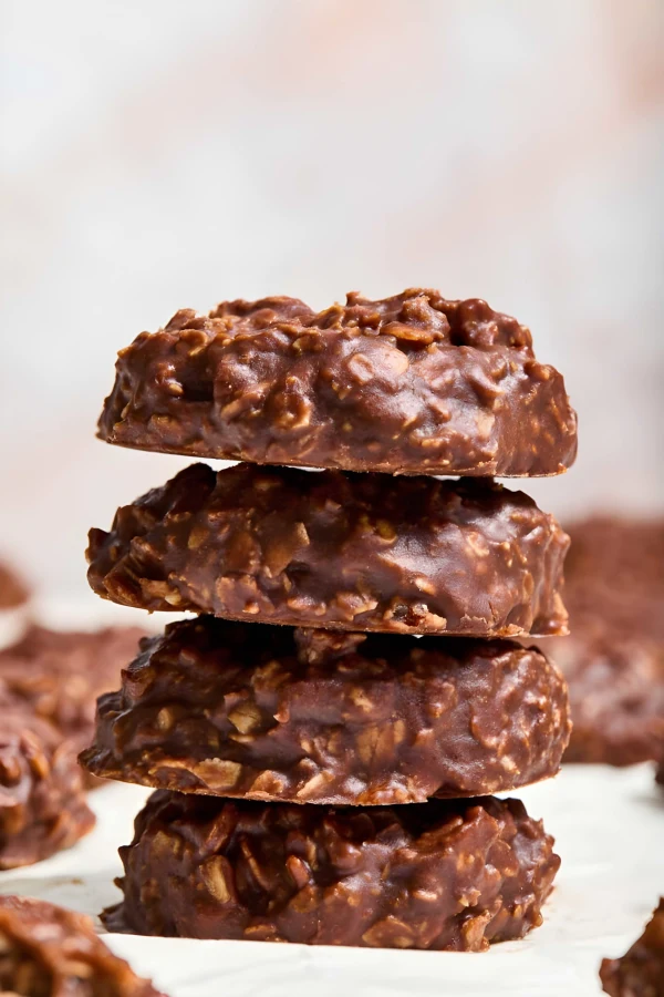 No Bake Chocolate Peanut Butter Oatmeal Cookies cover