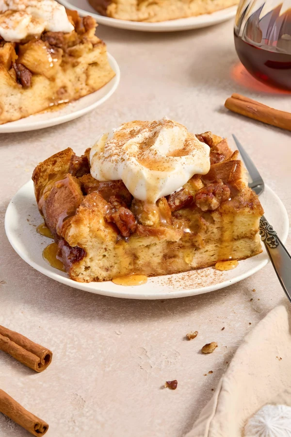 Overnight Eggnog French Toast Casserole cover