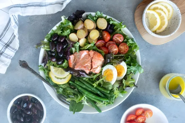 Salmon Nicoise Salad cover