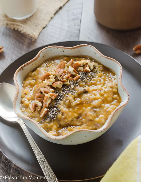 Slow Cooker Pumpkin Steel Cut Oats cover