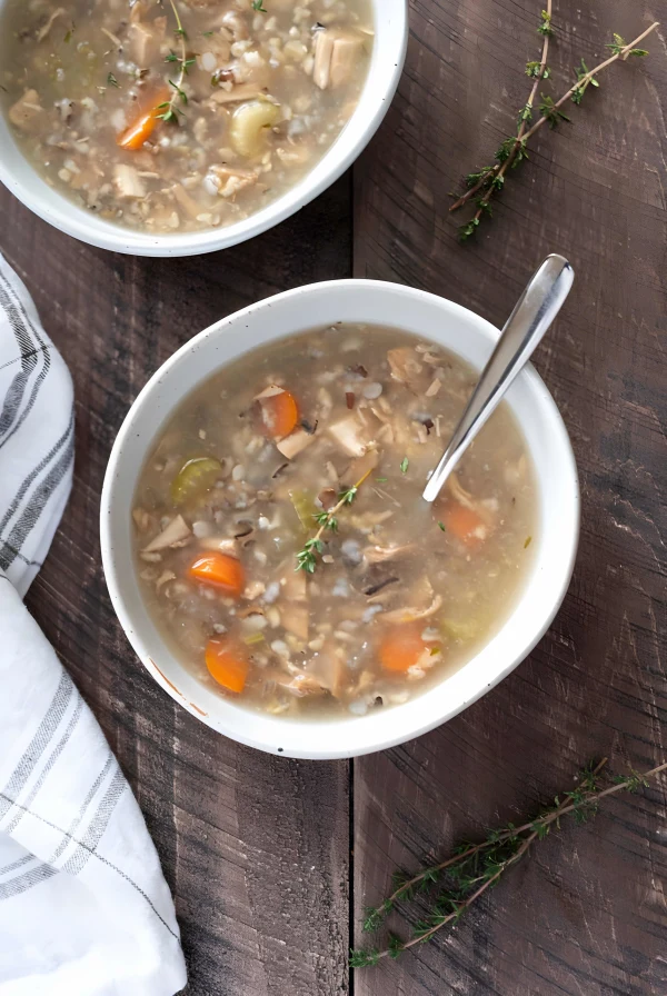 Slow Cooker Turkey Wild Rice Soup cover