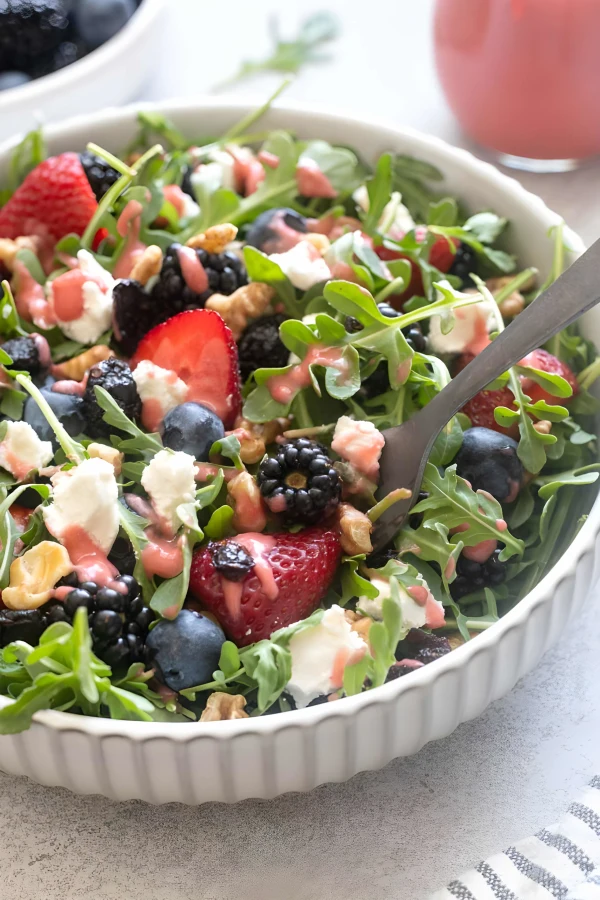 Berry Arugula Salad with Goat Cheese cover