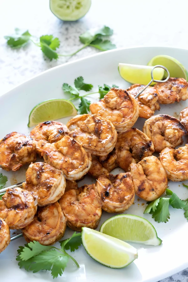 Chili Lime Grilled Shrimp Skewers cover