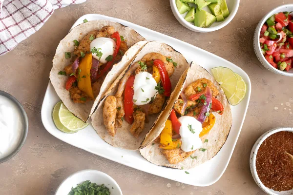 Easy Air Fryer Chicken Fajitas Recipe cover