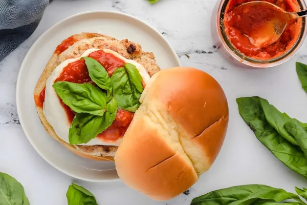 Ground Chicken Parmesan Burgers cover