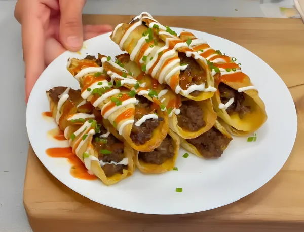 Low Calorie High Protein Beef Taquitos cover