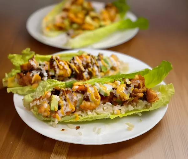 Spicy Shrimp Lettuce Tacos cover