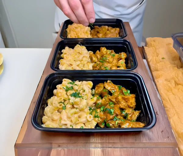 Sweet & Spicy BBQ Chicken Mac & Cheese Meal Prep cover