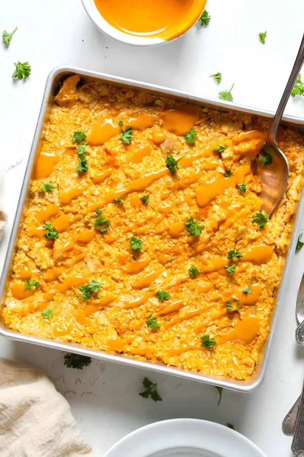 Buffalo Chicken Casserole cover