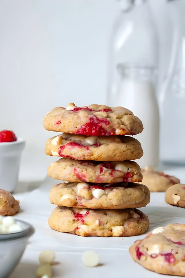 Raspberry White Chocolate Cookies cover
