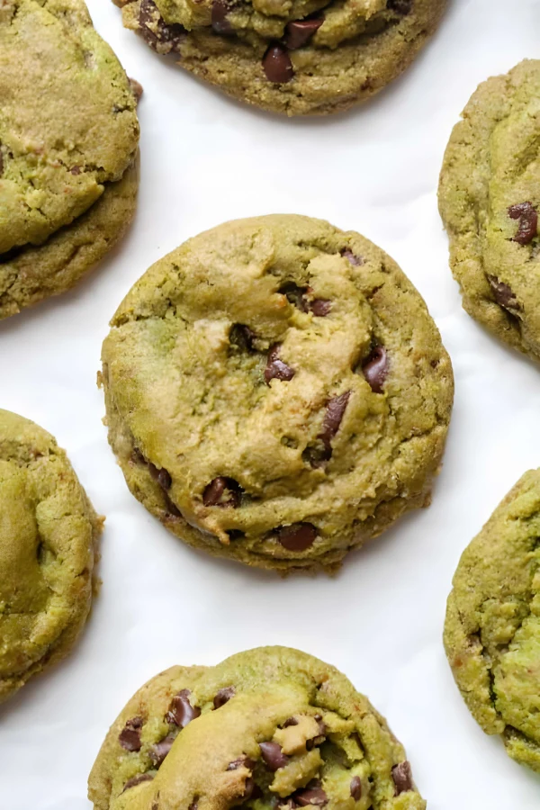 Matcha Chocolate Chip Cookies cover