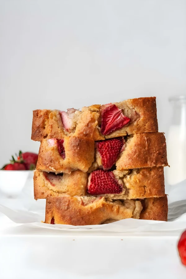 Paleo Strawberry Banana Bread Recipe cover