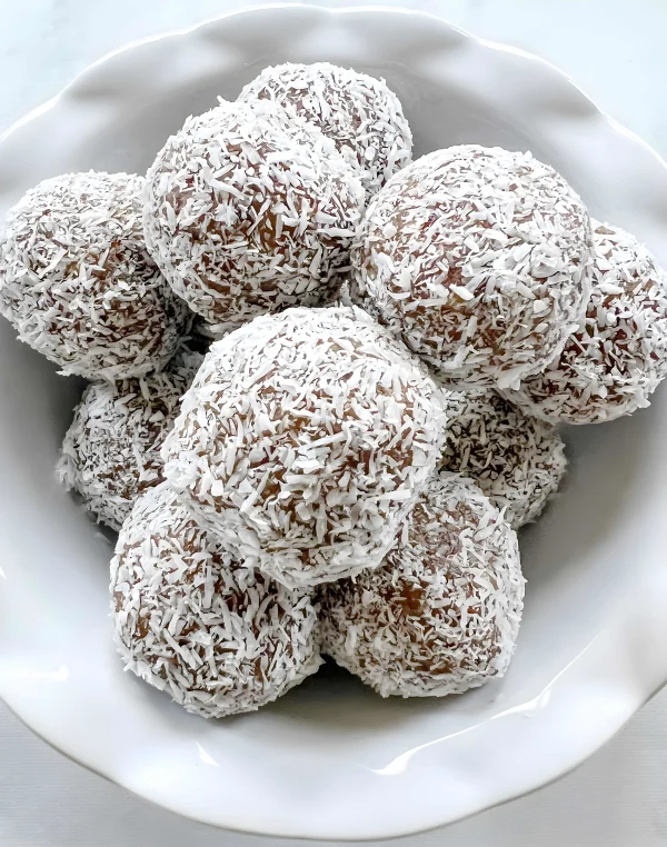 Coconut Date Bliss Balls with Dates cover