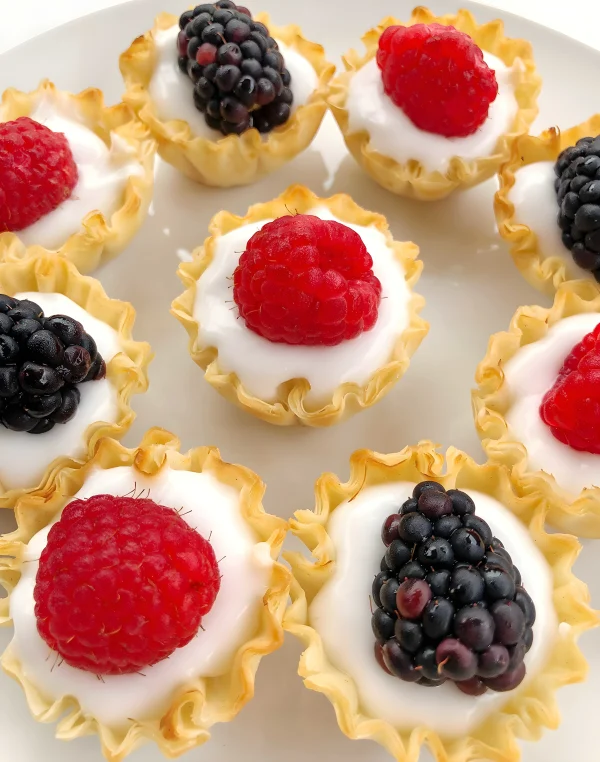 Vegan Fresh Berry Yogurt Tarts cover