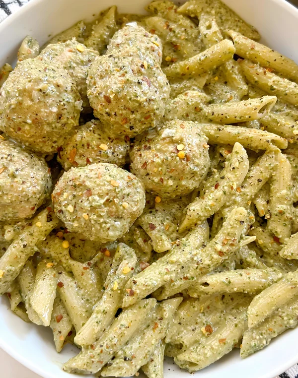 Chicken Pesto Meatballs cover