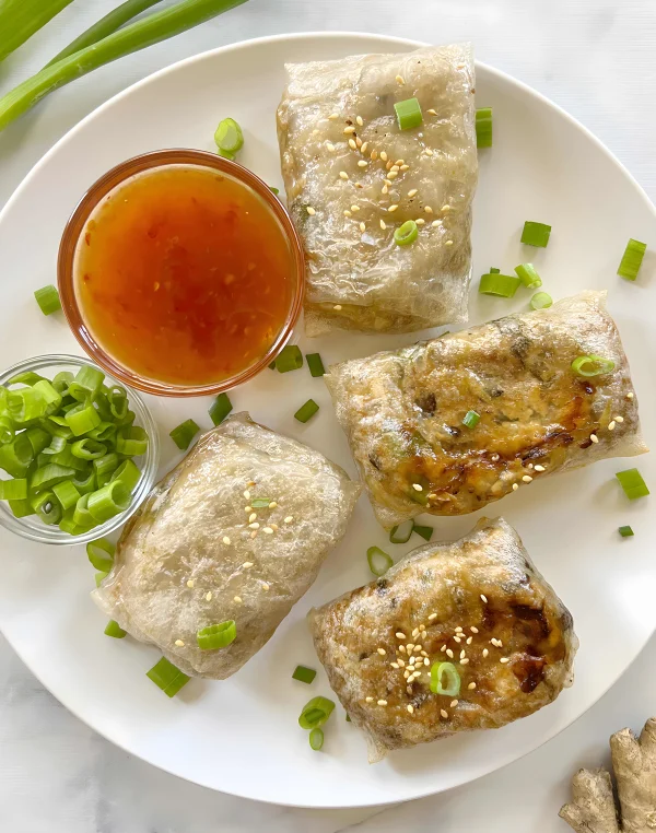 Air Fryer Rice Paper Dumplings cover