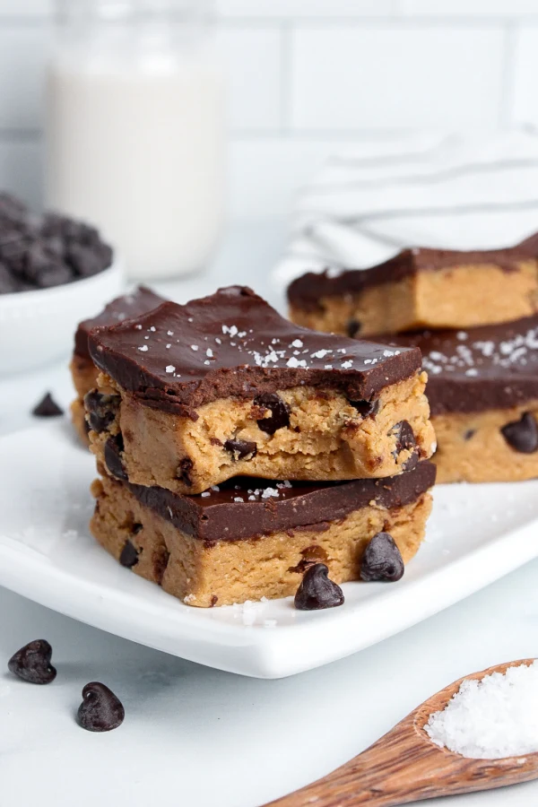 Cookie Dough Bars (Healthy, No-Bake) cover