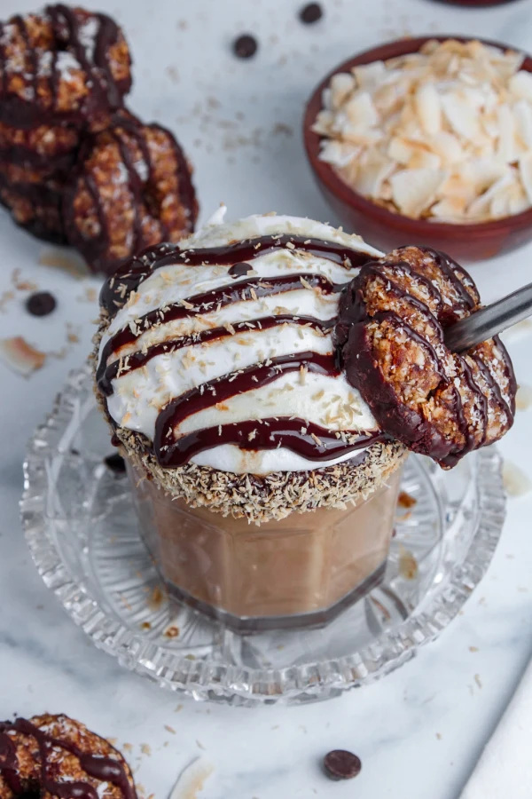 Iced Samoa Cookie Latte cover
