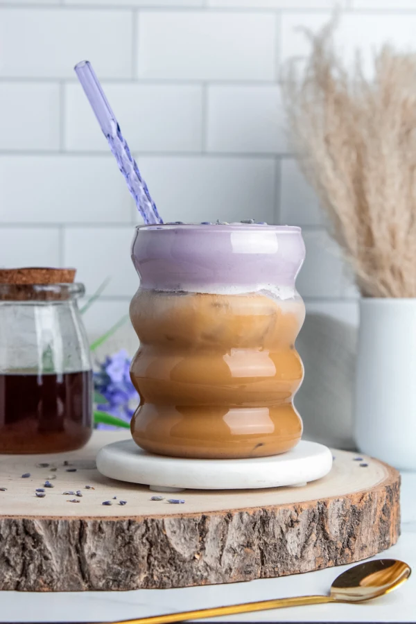 Iced Lavender Cream Oat Milk Latte cover