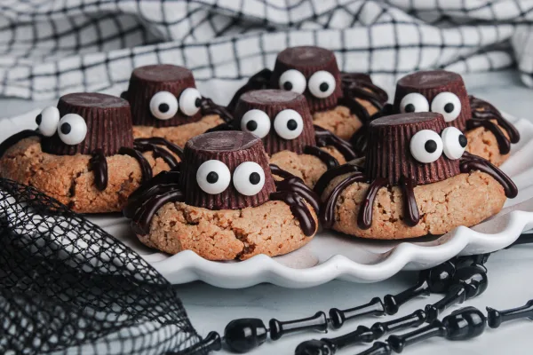 Peanut Butter Spider Cookies (Vegan, Gluten Free) cover