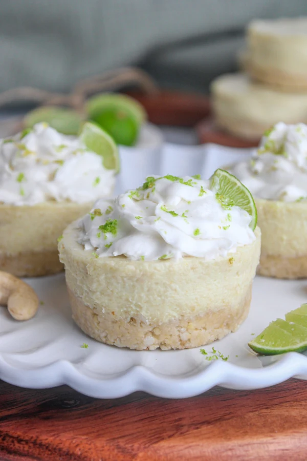 Vegan Mini Key Lime Cheesecakes cover