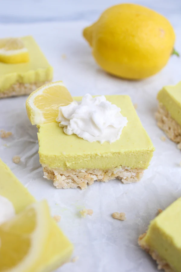 Vegan Lemon Cheesecake Bars cover