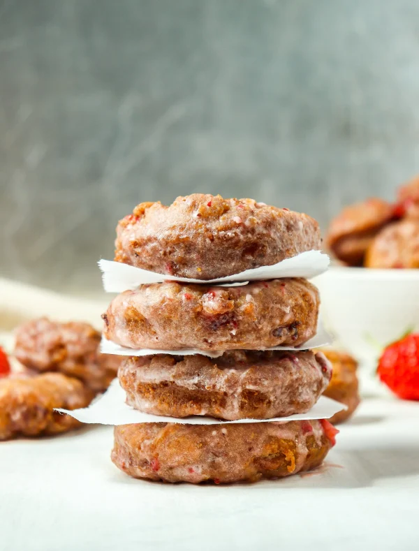 Strawberry Sour Cream Doughnuts cover