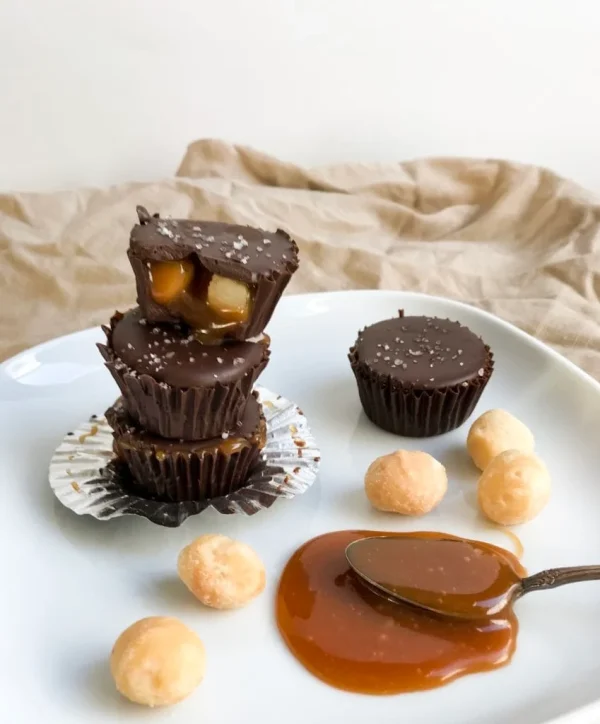 Salted Caramel Macadamia Cups cover