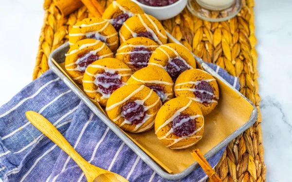 Gingerbread Thumbprint Cookies with Cranberry Sauce cover