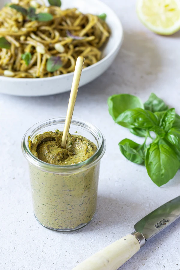 Low-Calorie Pesto cover