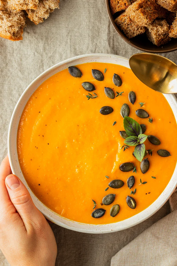 Pumpkin Soup with Potatoes and Carrots cover