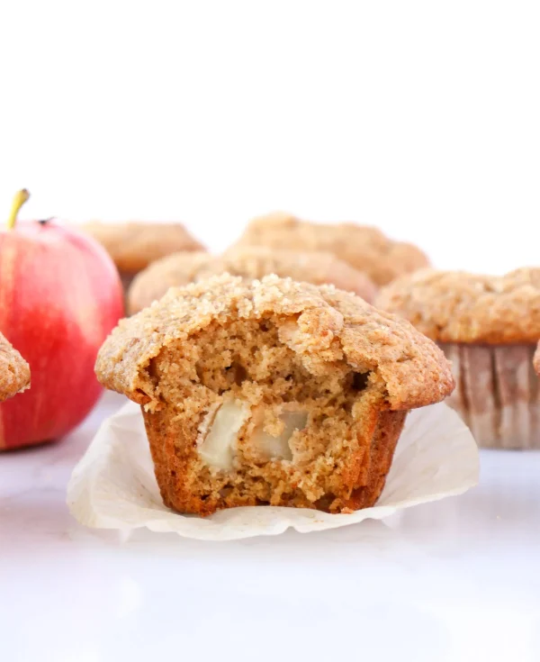 Easy Apple Spice Muffins (with applesauce) cover