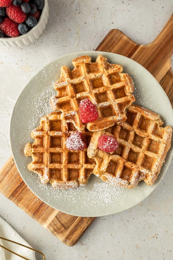 Fluffy Waffles with Protein Powder cover