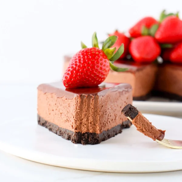 No Bake Triple Chocolate Cheesecake cover